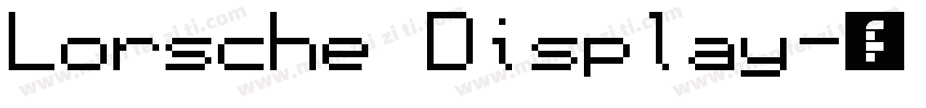Lorsche Display字体转换